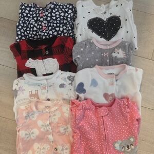 Carter's Kids Pajamas Set - Pink, Red, Gray, White